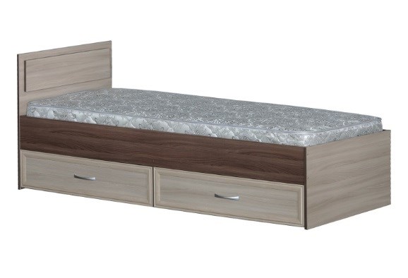 Кровать  800-2  с ящиками  (К) 2563
