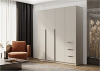 ВЕНТУРО Шкаф ШК-003 (4-ств, с ящиками) Корпус - Кашемир 2,75  (МТ) 6473