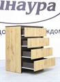 Бостон Комод 4 ящика дуб крафт, (ТИ) 612825174