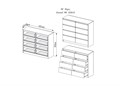 Комод Мори МК 1200.8   Белый  Графит  (МБ1) 2576